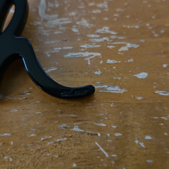 Coach Poppy Script Black and Silver Hangtag Keychain  - Large - Picture 2 of 3